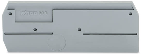 WAGO ELETTRONICA - Piastra terminale e intermedia.spessore 2,5 mm.grigio 880-308