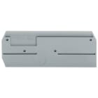 WAGO ELETTRONICA - Piastra terminale e intermedia.spessore 2,5 mm.grigio