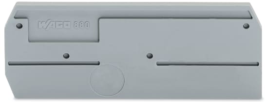 WAGO ELETTRONICA - Piastra terminale e intermedia.spessore 2,5 mm.grigio