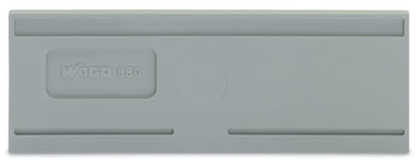 WAGO ELETTRONICA - Piastra di separazione.spessore 2 mm.sporgente.grigio 880-309