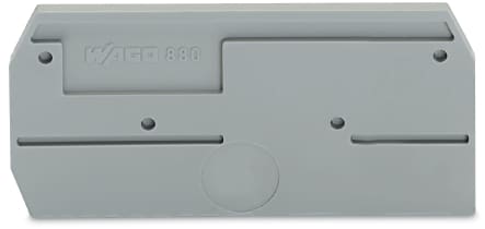 WAGO ELETTRONICA - Piastra terminale e intermedia.spessore 2,5 mm.grigio