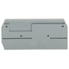 WAGO ELETTRONICA - Piastra terminale e intermedia.spessore 2,5 mm.grigio