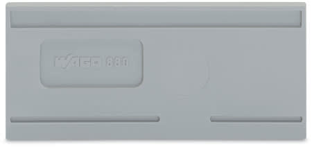 WAGO ELETTRONICA - Piastra di separazione.spessore 2 mm.sporgente.grigio