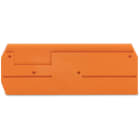 WAGO ELETTRONICA - Piastra terminale e intermedia.spessore 2,5 mm.arancione