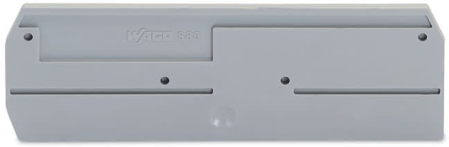 WAGO ELETTRONICA - Piastra terminale e intermedia.spessore 2,5 mm.grigio 880-344