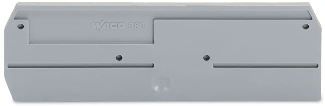 WAGO ELETTRONICA - Piastra terminale e intermedia.spessore 2,5 mm.grigio