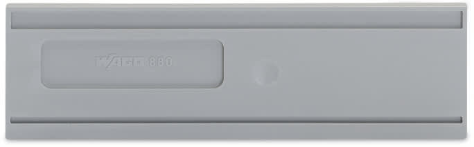 WAGO ELETTRONICA - Piastra di separazione.spessore 2 mm.sporgente.grigio 880-345
