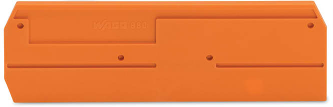 WAGO ELETTRONICA - Piastra terminale e intermedia.spessore 2,5 mm.arancione