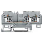 WAGO ELETTRONICA - Morsetto passante per 3 conduttori.4 mm².con presa per test.grigio