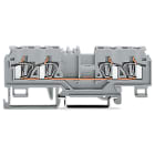 WAGO ELETTRONICA - Morsetto passante per 4 conduttori.4 mm².con presa per test.grigio