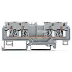 WAGO ELETTRONICA - Morsetto passante per 4 conduttori.4 mm².con presa per test.grigio