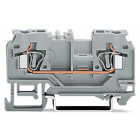 WAGO ELETTRONICA - Morsetto passante per 2 conduttori.4 mm².con presa per test.grigio
