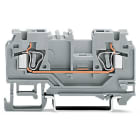 WAGO ELETTRONICA - Morsetto passante per 2 conduttori.4 mm².con presa per test.grigio