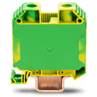WAGO ELETTRONICA - Morsetto di terra per 2 conduttori.35 mm².CONNESSIONE A VITE.verde-giallo