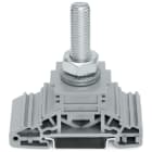 WAGO ELETTRONICA - Morsetto con vite.slot per marcatura laterali.per guida DIN 35 x 15 e 35 x 7,5.grigio