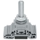 WAGO ELETTRONICA - Morsetto con vite.slot per marcatura laterali.per guida DIN 35 x 15 e 35 x 7,5.grigio