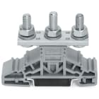 WAGO ELETTRONICA - Morsetto con vite.slot per marcatura laterali.per guida DIN 35 x 15 e 35 x 7,5.grigio 885-306