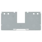 WAGO ELETTRONICA - Piastra di separazione con presa per ponticello a barre.spessore 2 mm.larghezza 157 mm.grigio