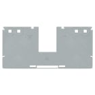 WAGO ELETTRONICA - Piastra di separazione con presa per ponticello a barre.spessore 2 mm.larghezza 157 mm.grigio