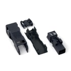 WAGO ELETTRONICA - Spina.con custodia antistrappo.2 poli.nero