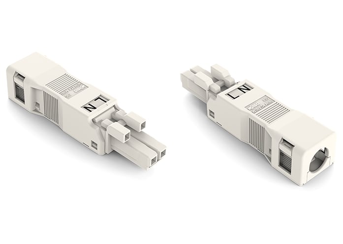 WAGO ELETTRONICA - Presa.con custodia antistrappo.2 poli.bianco 890-122