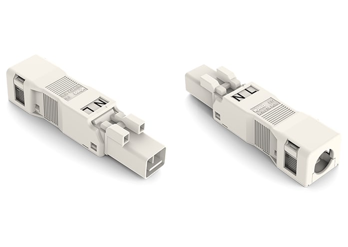 WAGO ELETTRONICA - Spina.con custodia antistrappo.2 poli.bianco 890-132
