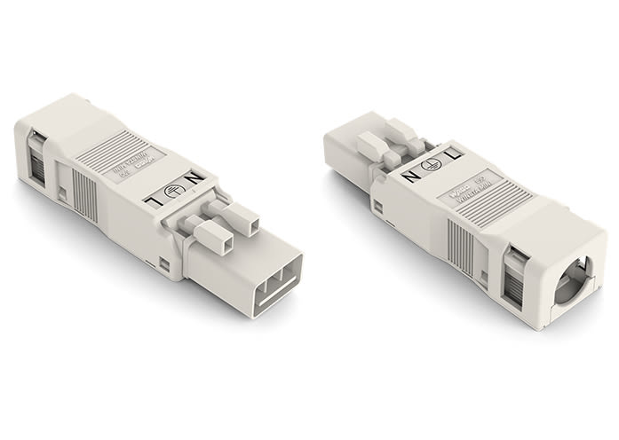 WAGO ELETTRONICA - Spina.con custodia antistrappo.3 poli.bianco 890-133