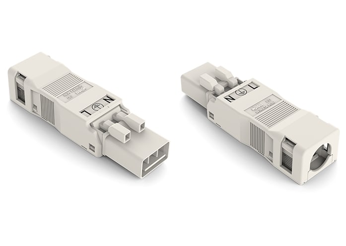 WAGO ELETTRONICA - Spina.con custodia antistrappo.3 poli.bianco