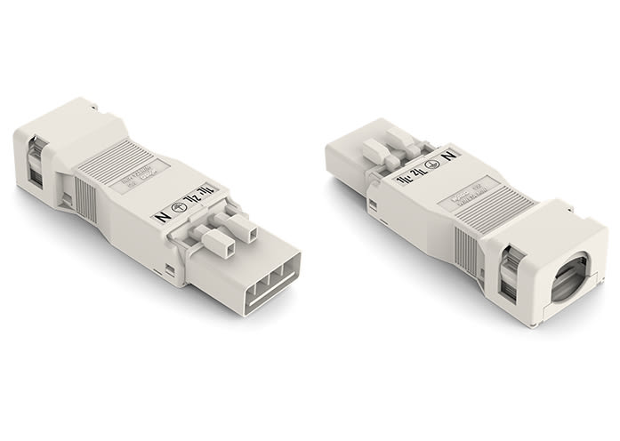 WAGO ELETTRONICA - Spina.con custodia antistrappo.4 poli.bianco