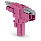 WAGO ELETTRONICA - Distributore tipo T.2 poli.Cod. B.rosa