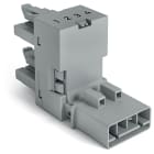 WAGO ELETTRONICA - Distributore tipo h.4 poli.Cod. B.grigio