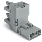 WAGO ELETTRONICA - Distributore tipo h.4 poli.Cod. B.grigio