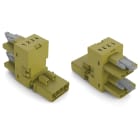 WAGO ELETTRONICA - Distributore tipo h.4 poli.Cod. B.verde chiaro