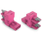 WAGO ELETTRONICA - Distributore tipo h.4 poli.Cod. B.rosa