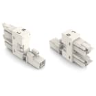 WAGO ELETTRONICA - Distributore tipo h.2 poli.Cod. A.bianco 890-1684