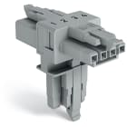 WAGO ELETTRONICA - Distributore tipo T.4 poli.Cod. B.grigio