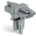WAGO ELETTRONICA - Distributore tipo T.4 poli.Cod. B.grigio