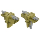 WAGO ELETTRONICA - Distributore tipo T.4 poli.Cod. B.verde chiaro 890-1732