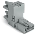 WAGO ELETTRONICA - Distributore tipo h.4 poli.Cod. B.grigio