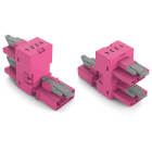 WAGO ELETTRONICA - Distributore tipo h.4 poli.Cod. B.rosa