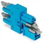 WAGO ELETTRONICA - connettore distribuzione a 3 vie.2 poli.Cod. I.blu