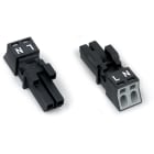 WAGO ELETTRONICA - Presa.2 poli.Cod. A.nero 890-202