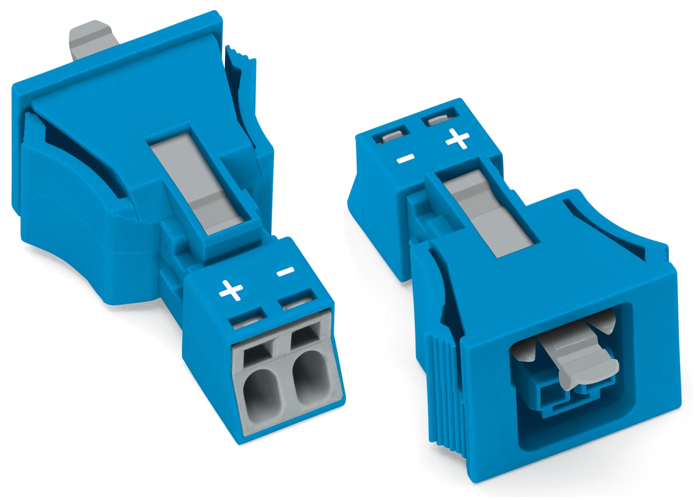 WAGO ELETTRONICA - Presa con innesto a scatto.2 poli.Cod. I.blu