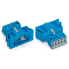 WAGO ELETTRONICA - Presa con innesto a scatto.5 poli.Cod. I.blu