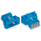 WAGO ELETTRONICA - Spina con innesto a scatto.5 poli.Cod. I.blu
