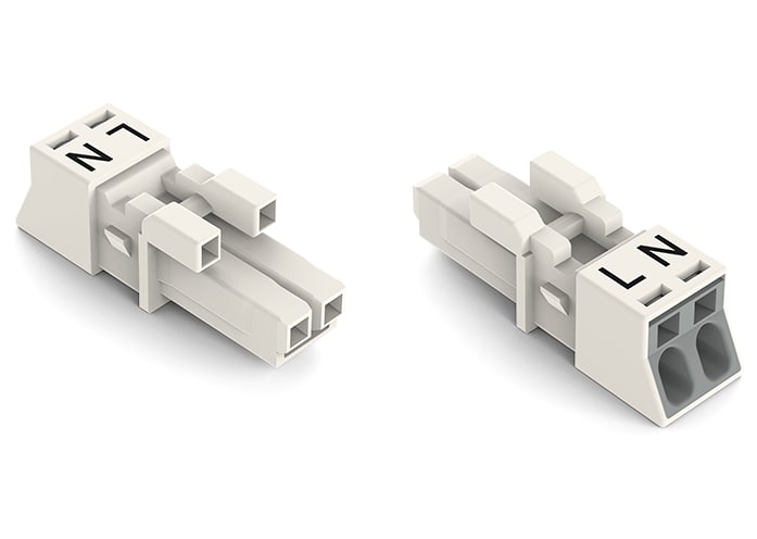 WAGO ELETTRONICA - Presa.2 poli.Cod. A.bianco 890-222