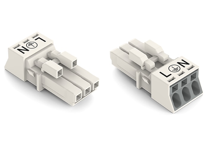 WAGO ELETTRONICA - Presa.3 poli.Cod. A.bianco 890-223