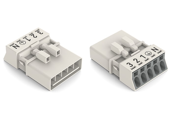 WAGO ELETTRONICA - Spina.5 poli.Cod. A.bianco 890-235