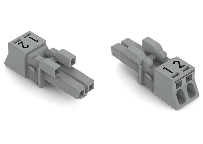 WAGO ELETTRONICA - Presa.2 poli.Cod. B.grigio 890-242/060-000