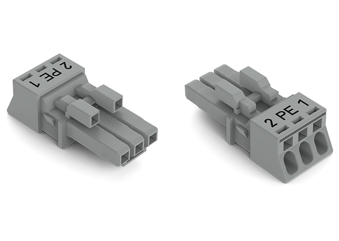 WAGO ELETTRONICA - Presa.3 poli.Cod. B.grigio 890-243/062-000